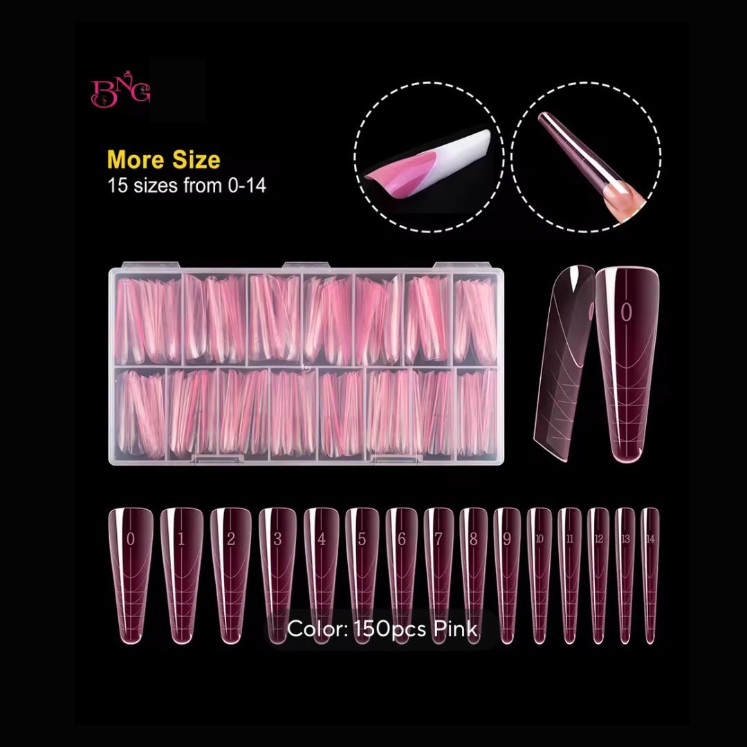 Moldes Dual System Perfect French Almendra Moderna 150 pcs