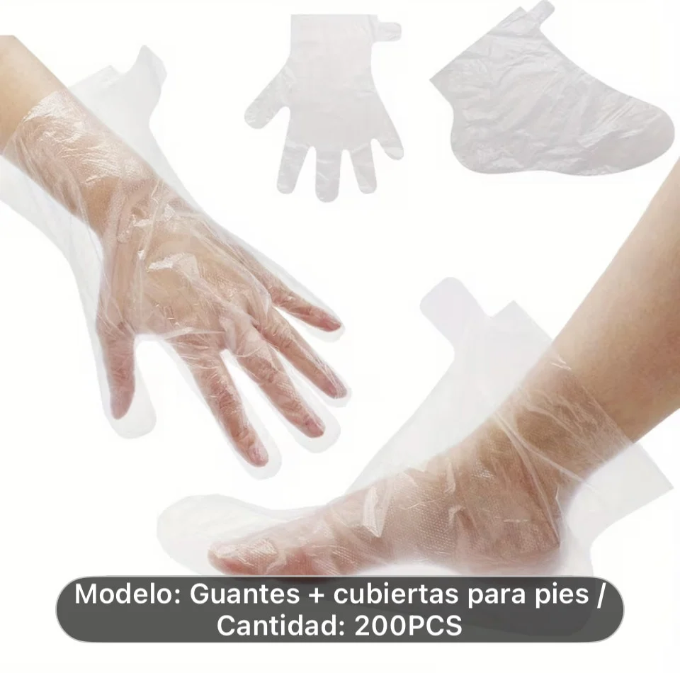 Guantes y patucos Desechables para Tratamientos Spa